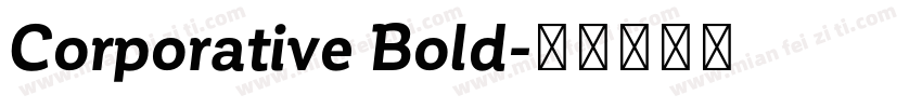 Corporative Bold字体转换